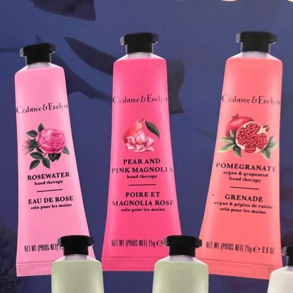 Crabtree & Evelyn NWT Gift Set of 12  0.9 OZ Assortment Hand Therapy Collection - Picture 3 of 9